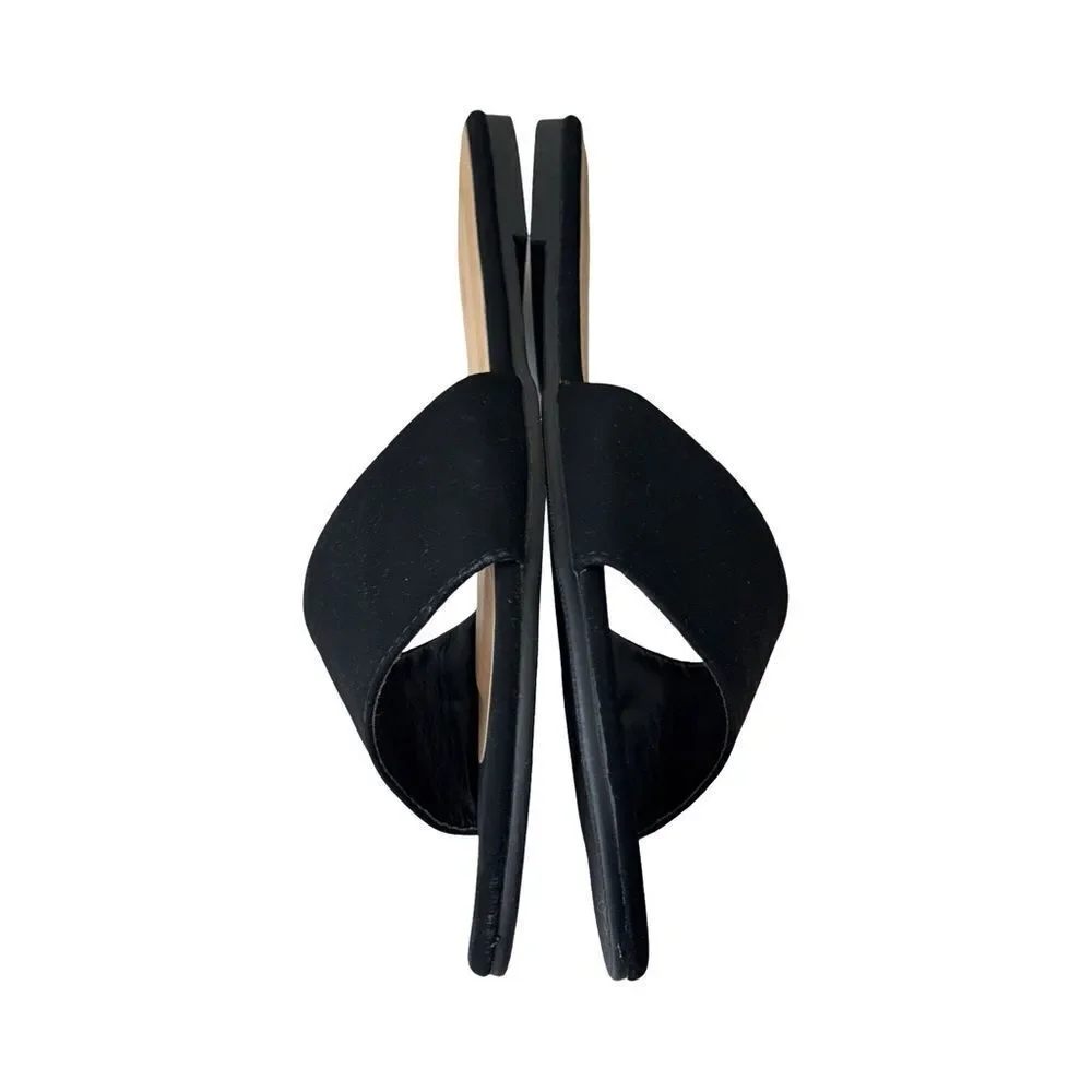 Fashion Nova Black and Beige Women's Sandals